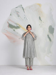 Ripple Yoke Dress