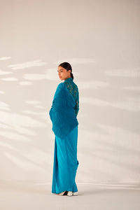 Blue Cerulean Saree Set