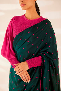 Emerald Oasis Saree (RTS)