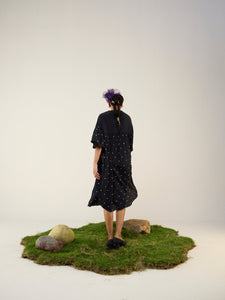 Starry Night Silk Shift Dress (RTS)