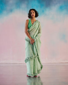 Cloud Pink Haven Saree (RTS)